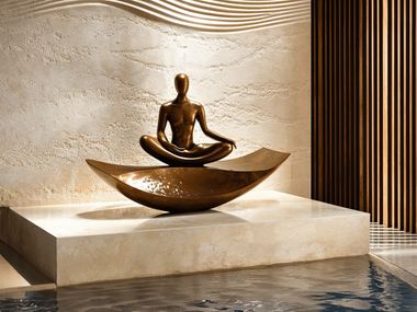 Scultura in bronzo BALANCE OF ELEMENTS Ariete Art