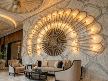 Wanddekorationsobjekt aus Bronze SOLAR BLOOM Ariete Art