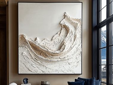 Scultura organica WHITE WAVE Ariete Art