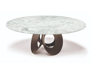 Round marble living room table ORACLE Arketipo