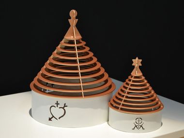 Kerzenhalter / Ablageschale aus Stahl ARKITRULLO Arkine