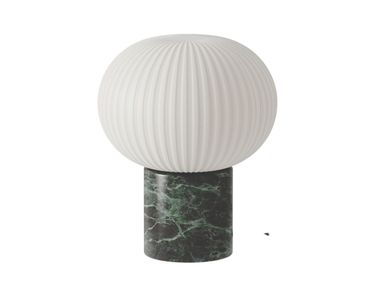 Table lamp with metal or marble base and glass shade IRZO Aromas del Campo