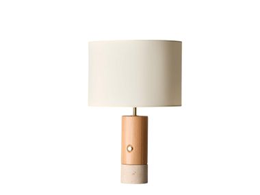 Wood and marble table lamp SANO Aromas del Campo