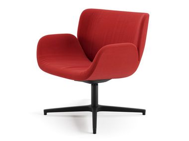 Petit fauteuil pivotant avec accoudoirs CARI Arper