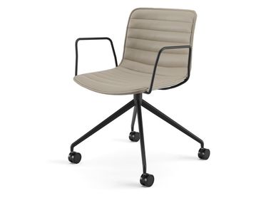 Chaise en cuir avec chevalet CATIFA (RE) 46 Arper