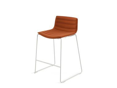 Sled base fabric stool CATIFA (RE) 46 Arper