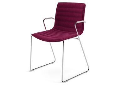 Chaise luge en tissu avec accoudoirs CATIFA (RE) 46 Arper