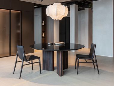 Round table with glass top MODUS Arrital
