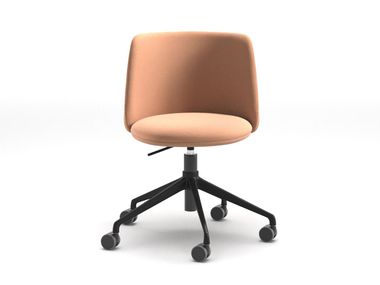 Height-adjustable fabric chair with castors PURE BELLE HO Arrmet