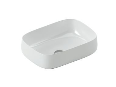 Countertop rectangular ceramic washbasin COGNAC QUADRO 56 Artceram