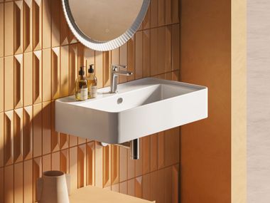 Artceram, RODOLFO Lavabo sospeso rettangolare in ceramica