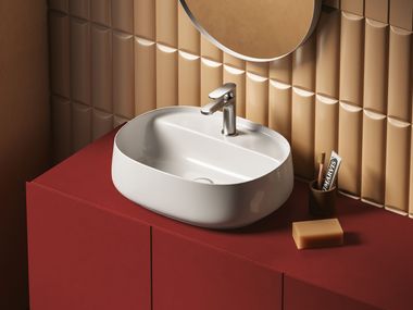 Artceram, WHISKY Lavabo ovale da appoggio in ceramica