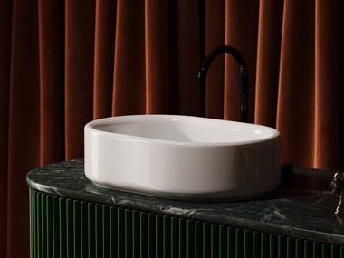 Artceram, WON Lavabo ovale da appoggio in ceramica
