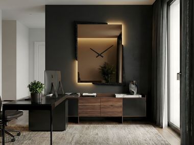 Wall-mounted clock GIOVE Arte Riflessa