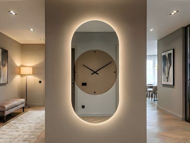 Wall-mounted clock MARTE Arte Riflessa