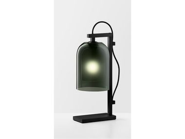 Glass and steel table lamp LUMI Articolo Studios