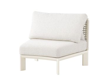 Corner fabric garden armchair without armrests PRADO Artie
