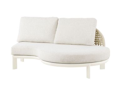 Curved 3 seater fabric garden sofa PRADO Artie