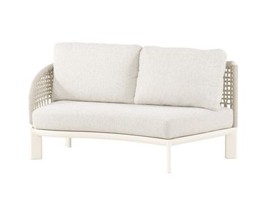 3 seater curved fabric garden sofa PRADO Artie