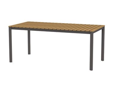 Rectangular wooden garden table REYNE Artie