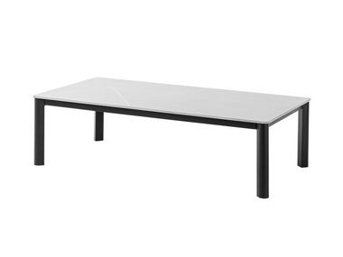 Low rectangular Sintered stone garden side table REYNE Artie