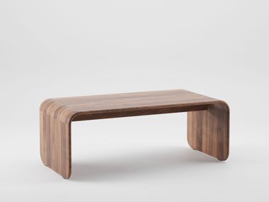 Solid wood central coffee table ENY Artisan