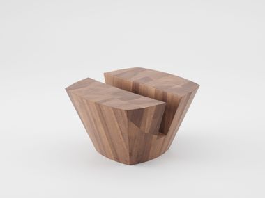 Mesa de centro de olmo KART Artisan