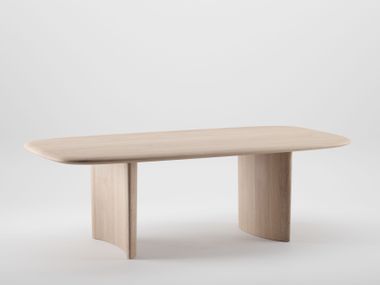Rectangular solid wood dining table MONUMENT Artisan