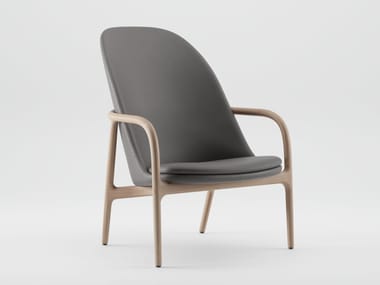 Poltrona in tessuto con braccioli NEVA Artisan