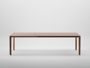 Extending solid wood dining table NEVA Artisan