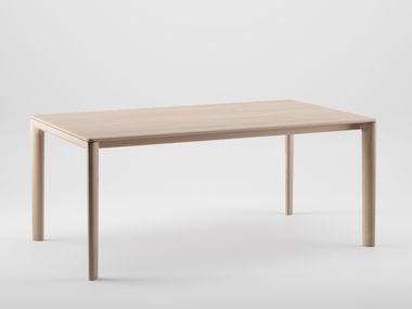 Rectangular solid wood dining table NEVA Artisan