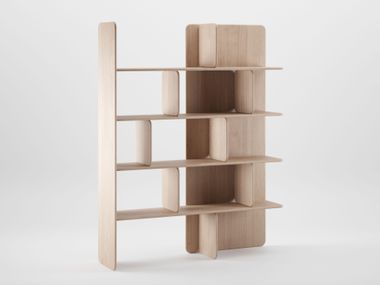 Solid wood shelving unit SOFT Artisan