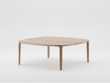 Tavolino da caffè quadrato in legno massello WU Artisan