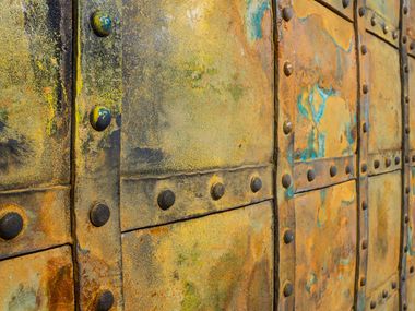 3D Wall Cladding with metal effect G-QUBE Artstone Panel Systems