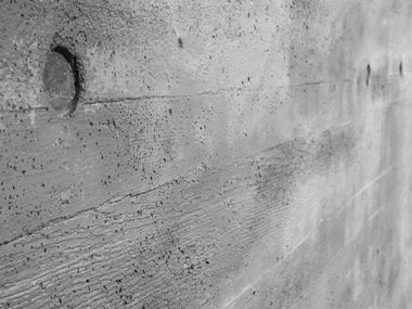 Glass-fibre wall tiles with concrete effect H-PLATE Artstone Panel Systems