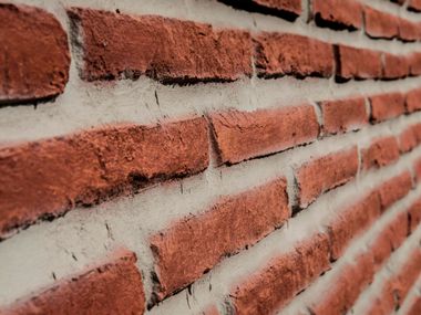 Indoor/outdoor glass-fibre 3D Wall Panel with brick effect LADRILLO Artstone Panel Systems