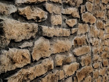 Indoor/outdoor glass-fibre 3D Wall Panel with stone effect LAJAS Artstone Panel Systems
