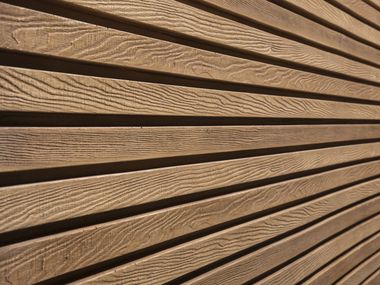 Glass-fibre 3D Wall Cladding with wood effect LAMBRIS Artstone Panel Systems