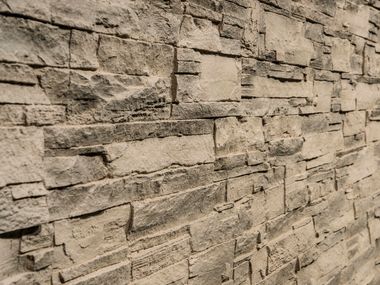 Indoor/outdoor glass-fibre 3D Wall Panel with stone effect LASCAS Artstone Panel Systems