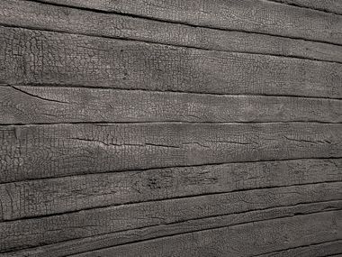 Glass-fibre 3D Wall Cladding with wood effect SUGI BAN Artstone Panel Systems