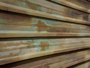 Glass-fibre 3D Wall Cladding with concrete effect TRAPE OXYD Artstone Panel Systems