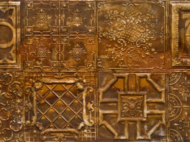 Indoor/outdoor glass-fibre 3D Wall Panel VICTORIAN OXYD Artstone Panel Systems