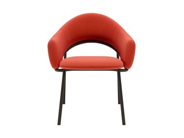 Open back fabric chair GIN Artu