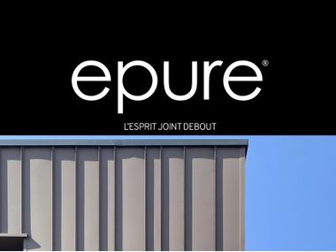 Bardage architectural en lame acier à effet joint debout EPURE Ateliers 3S