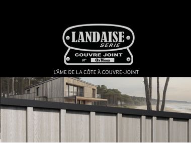 Bardage Acier imitation Bois à effet couvre joint tasseau LANDAISE Ateliers 3S