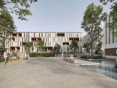 Carrelage extérieur en grès cérame effet béton BOOST VISION