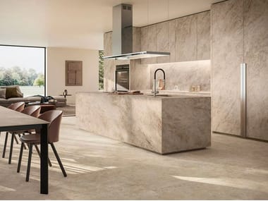 Atlas Plan, TAJ MAHAL NOISETTE Rivestimento in gres porcellanato effetto marmo