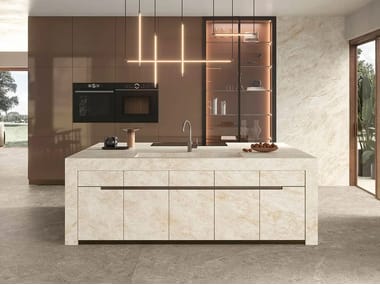 Atlas Plan, TAJ MAHAL WHITE Rivestimento in gres porcellanato effetto marmo