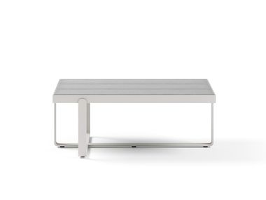 Rectangular porcelain stoneware garden side table CAPRI Atmosphera