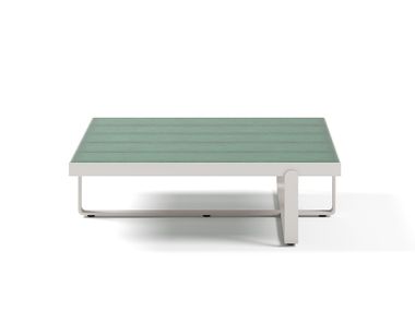Rectangular porcelain stoneware garden side table CAPRI Atmosphera